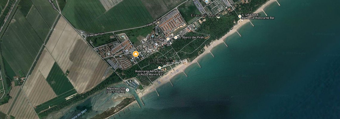 mapa Hotel Berna, Eraclea Mare
