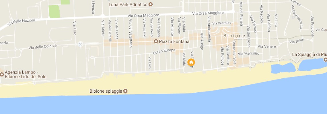 mapa Hotel Bibione Palace, Bibione