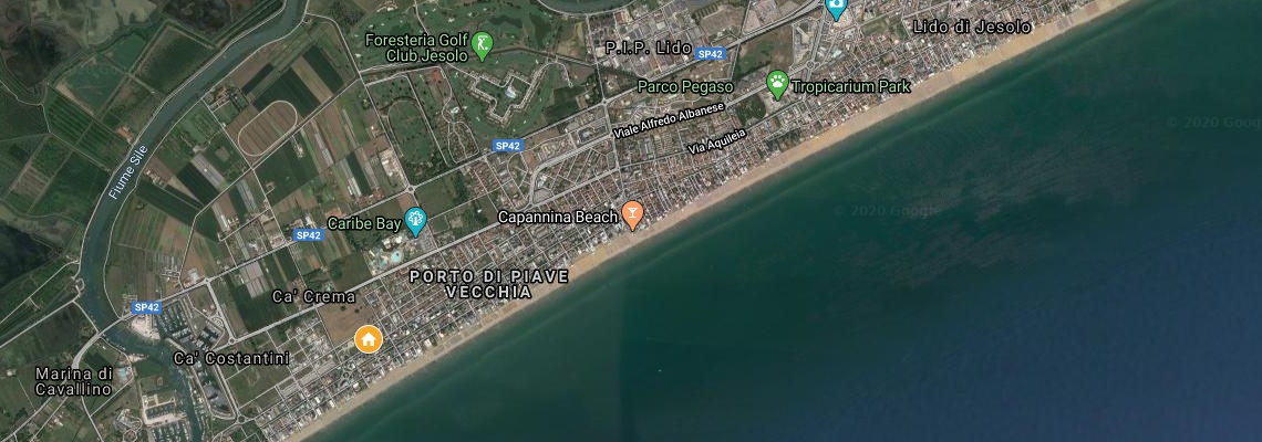 mapa Rezidencia Borgo dei Fiori, Lido di Jesolo