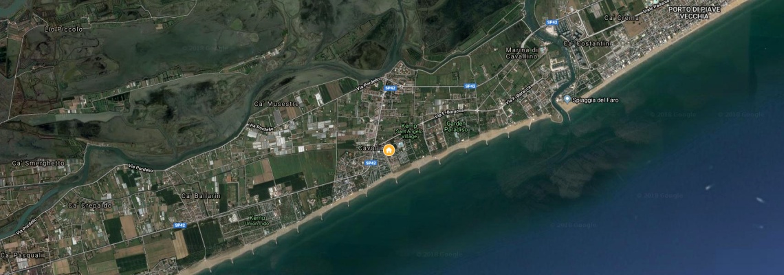 mapa Rezidencia Ca D'oro, Cavallino