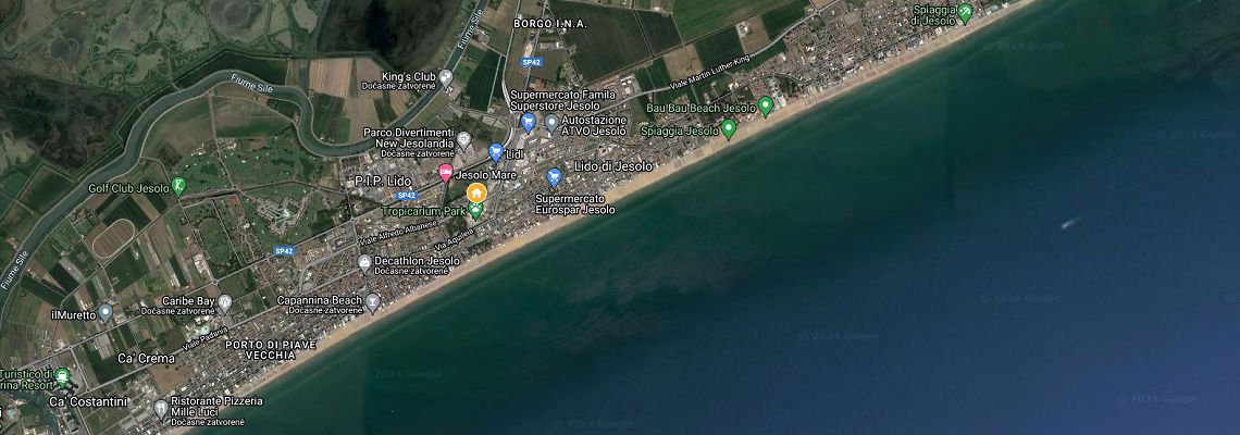 mapa Rezidencia Cala Blu, Lido di Jesolo