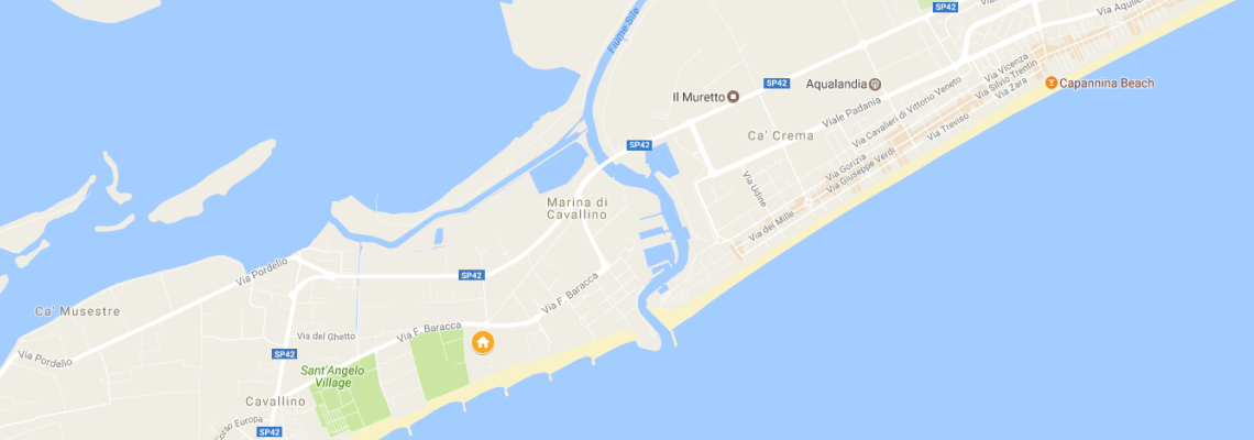 mapa Camping Klaus, Cavallino