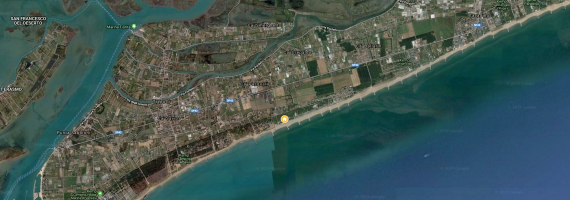 mapa Villaggio Ca Pasquali, Cavallino