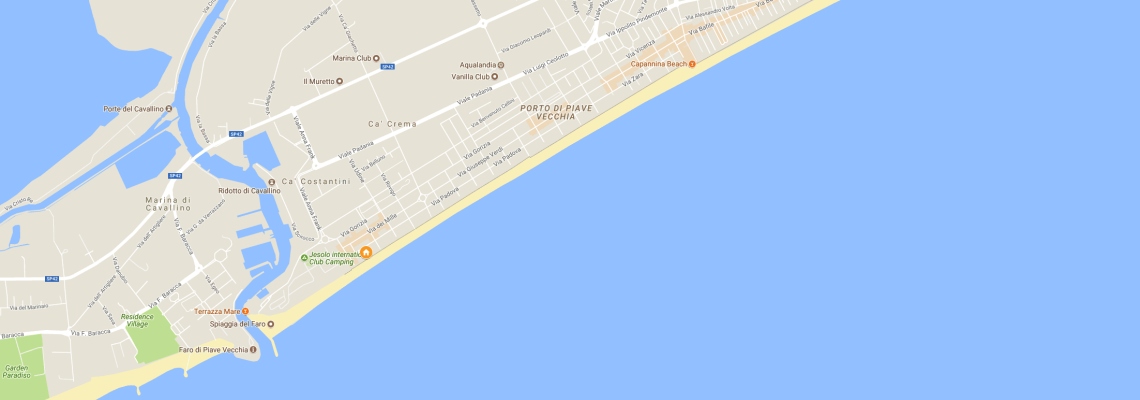 mapa Hotel Capitol, Lido di Jesolo