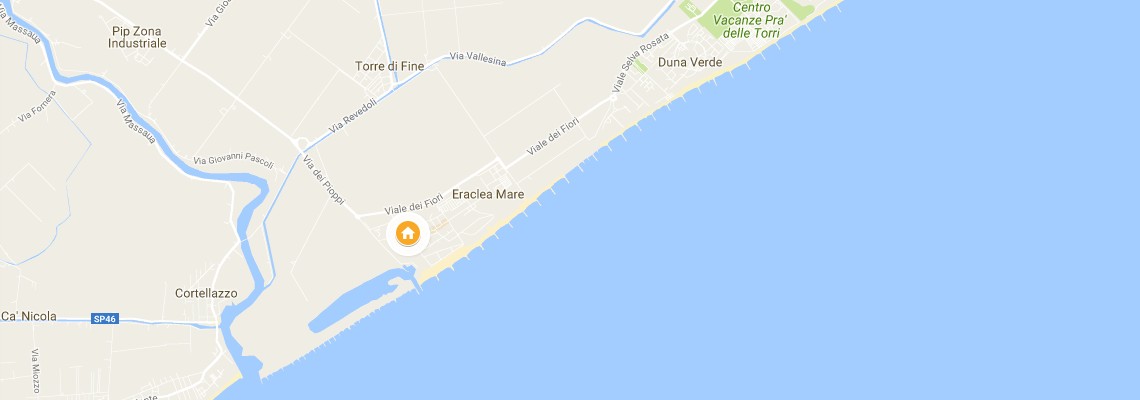 mapa Rezidencia Ciclamini, Eraclea Mare