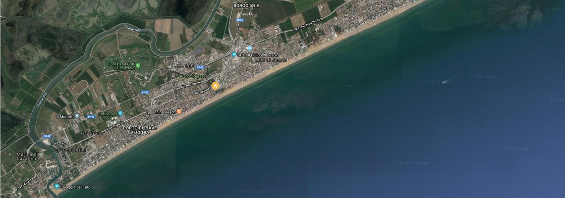 mapa Hotel Colombo, Lido di Jesolo
