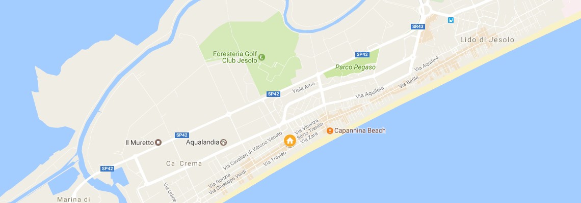 mapa Hotel Colonna , Lido di Jesolo