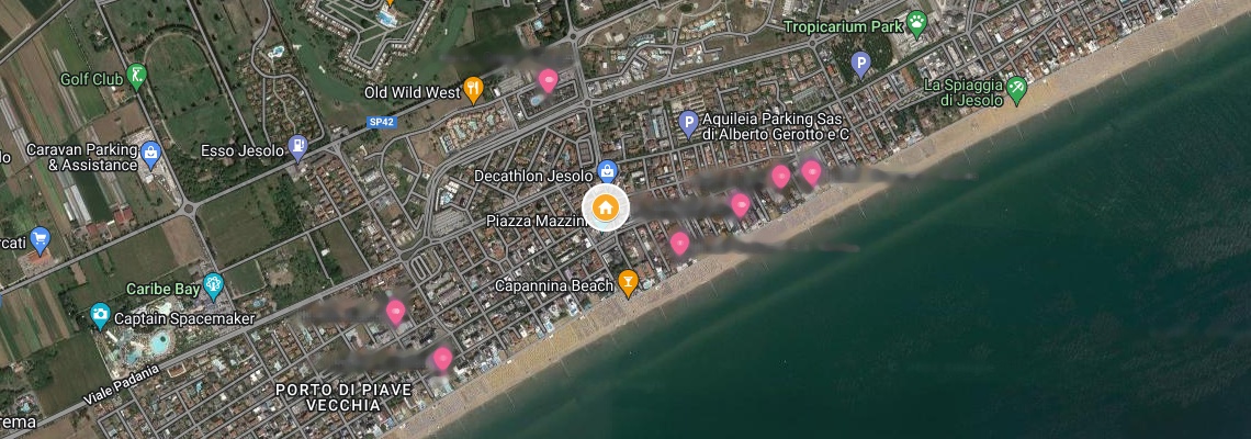 mapa Hotel da Bepi, Lido di Jesolo