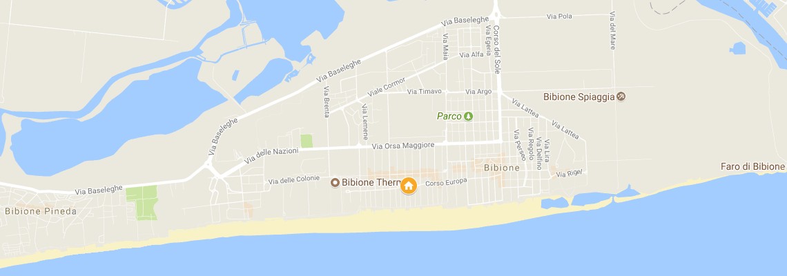 mapa Hotel Leonardo da Vinci, Bibione