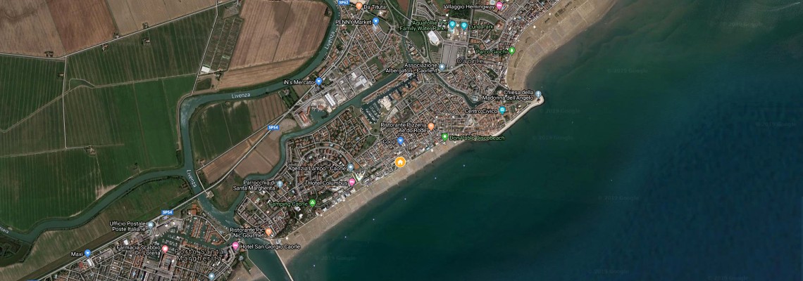 mapa Hotel Elite, Caorle