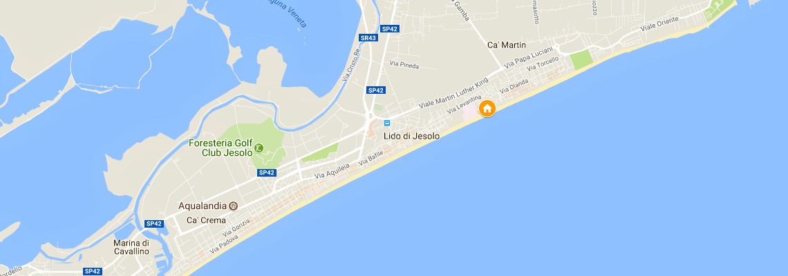 mapa Falkensteiner Hotel Jesolo, Lido di Jesolo