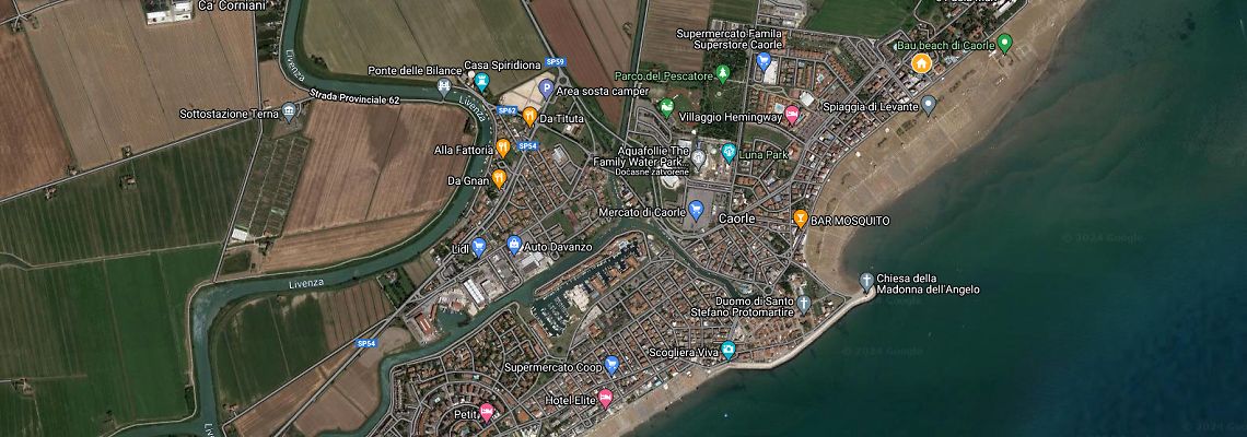 mapa Hotel Garden Sea, Caorle