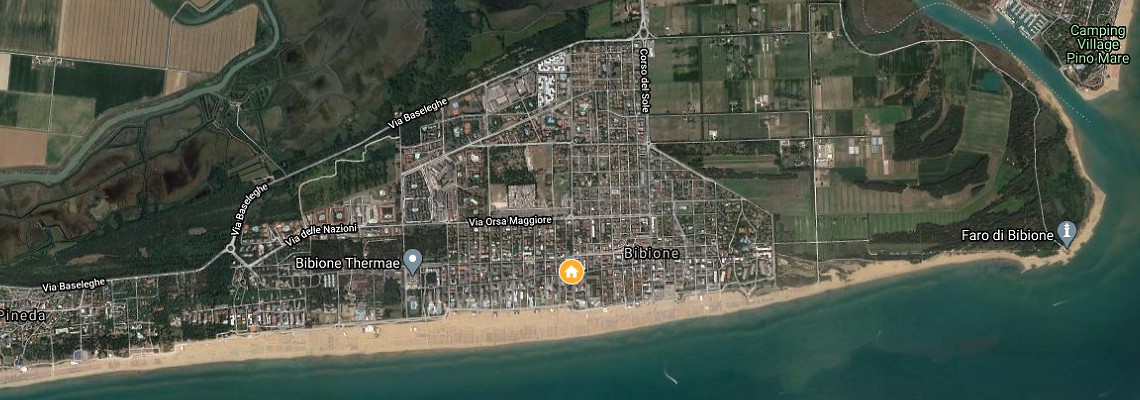 mapa Hotel Golf, Bibione