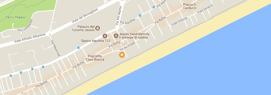 mapa Hotel Gritti, Lido di Jesolo