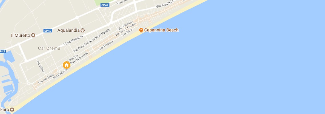 mapa Hotel Harry's, Lido di Jesolo
