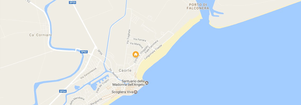 mapa Villaggio Hemingway, Caorle