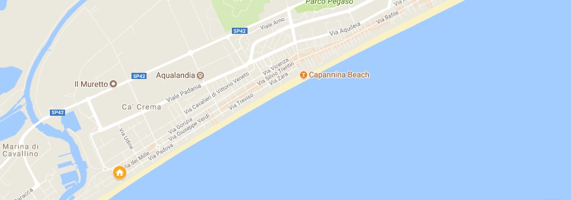 mapa Hotel La Fenice & Siesta, Lido di Jesolo