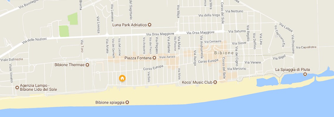mapa Hotel Lido, Bibione