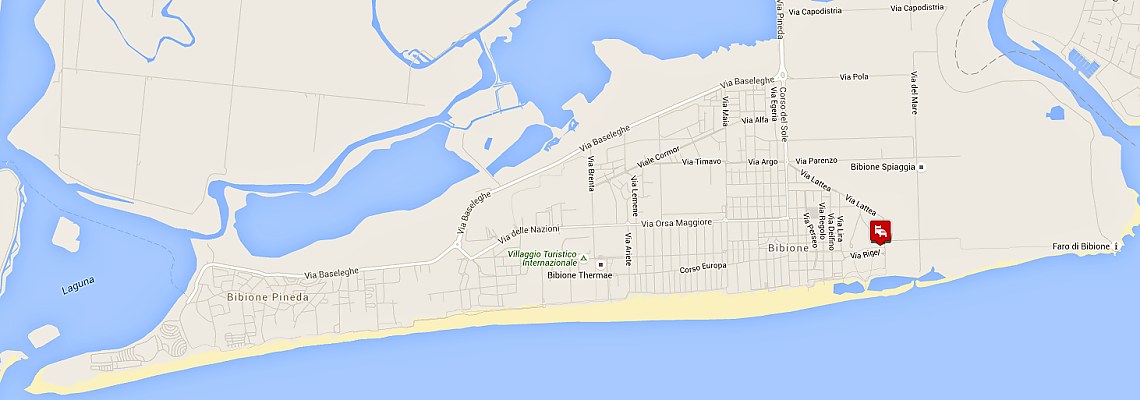 mapa Apartmny Lussinpiccolo, Bibione