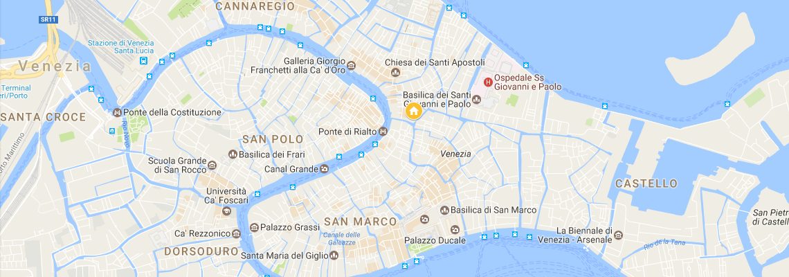 mapa Hotel Malibran, Bentky