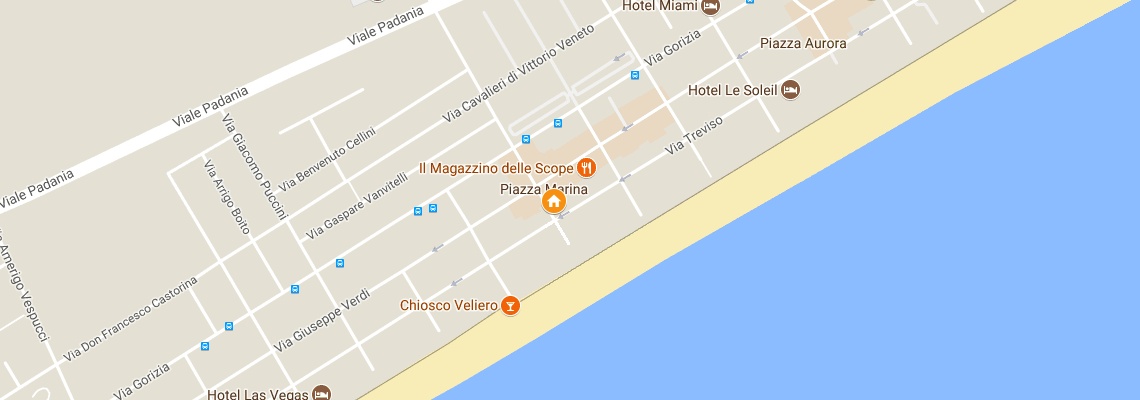 mapa Hotel Margherita, Lido di Jesolo
