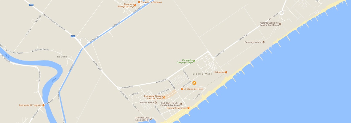 mapa Hotel Marilu, Eraclea Mare