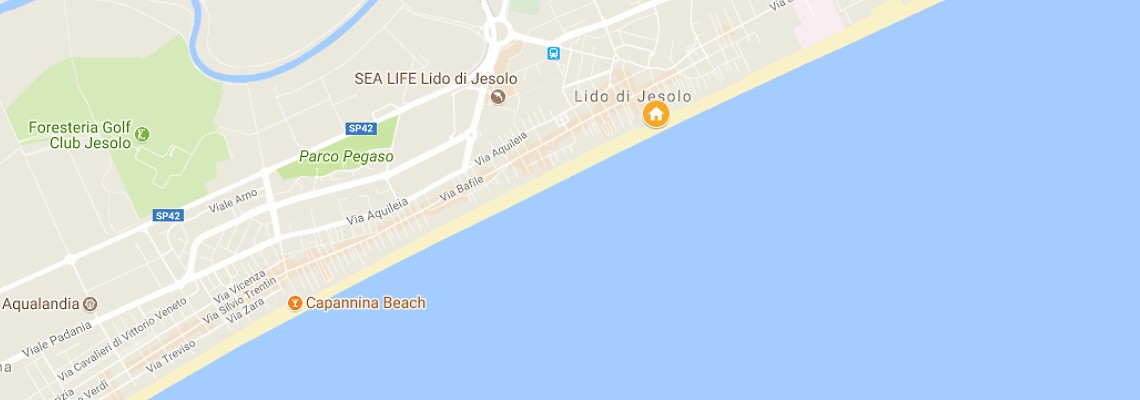 mapa Hotel Marina, Lido di Jesolo