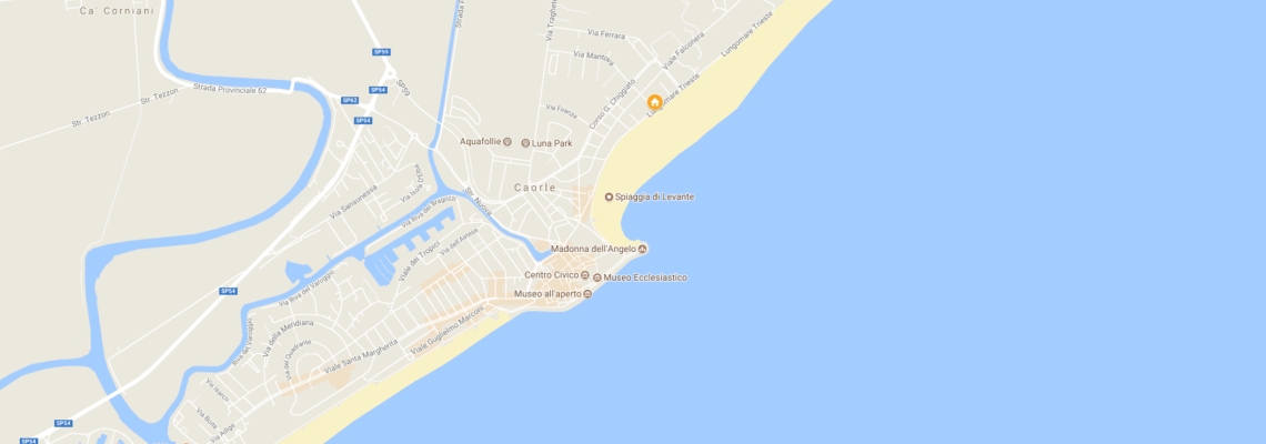 mapa Hotel Marina, Caorle
