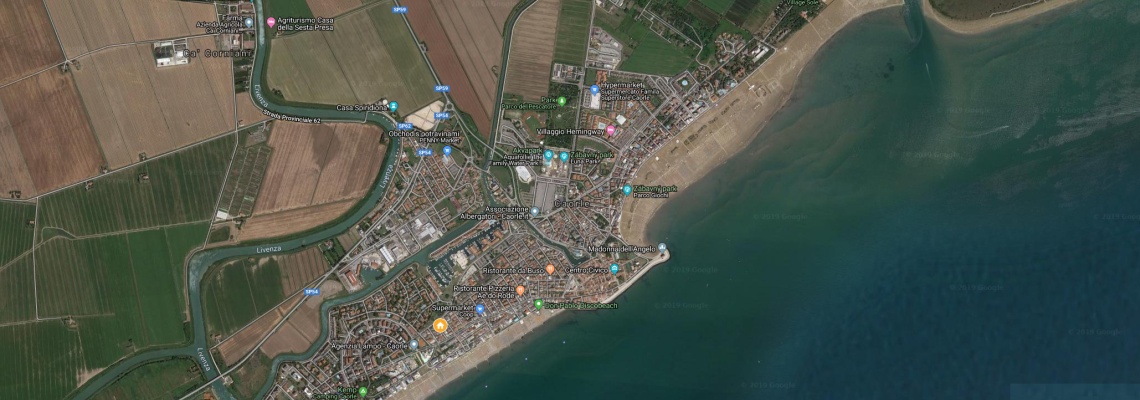 mapa Hotel Maxim, Caorle