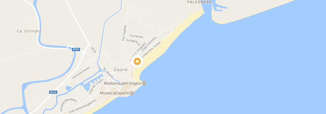 mapa Aparthotel Villa Olga, Caorle