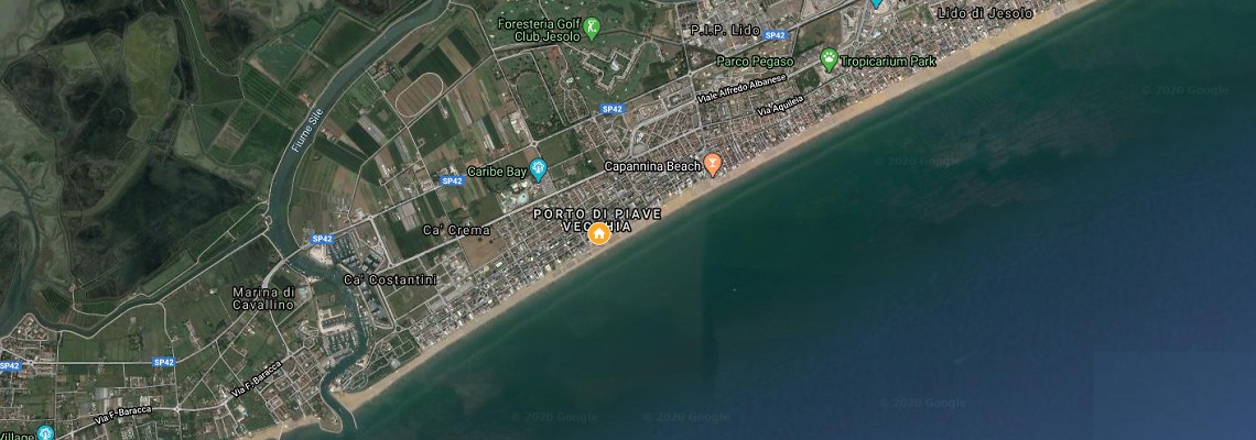 mapa Rezidencia Panama, Lido di Jesolo
