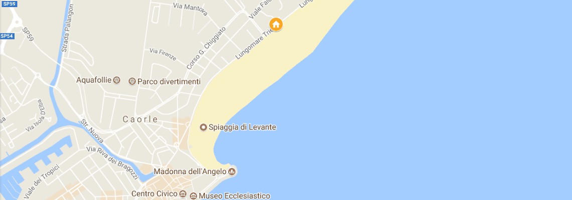 mapa Hotel Principe, Caorle