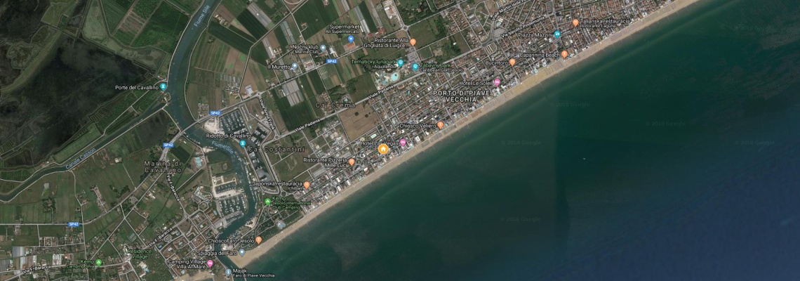 mapa Hotel Rex, Lido di Jesolo