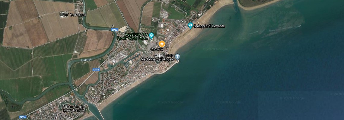 mapa Rezidencia Roberta, Caorle