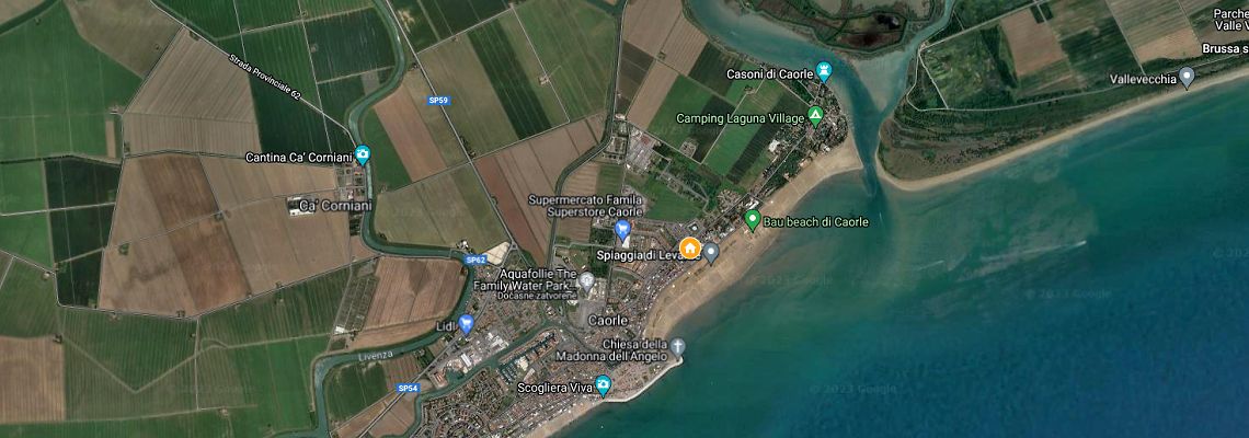 mapa Apartmny Le Soleil, Caorle