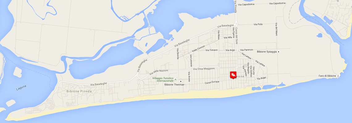 mapa Apartmny Torre del Sole, Bibione