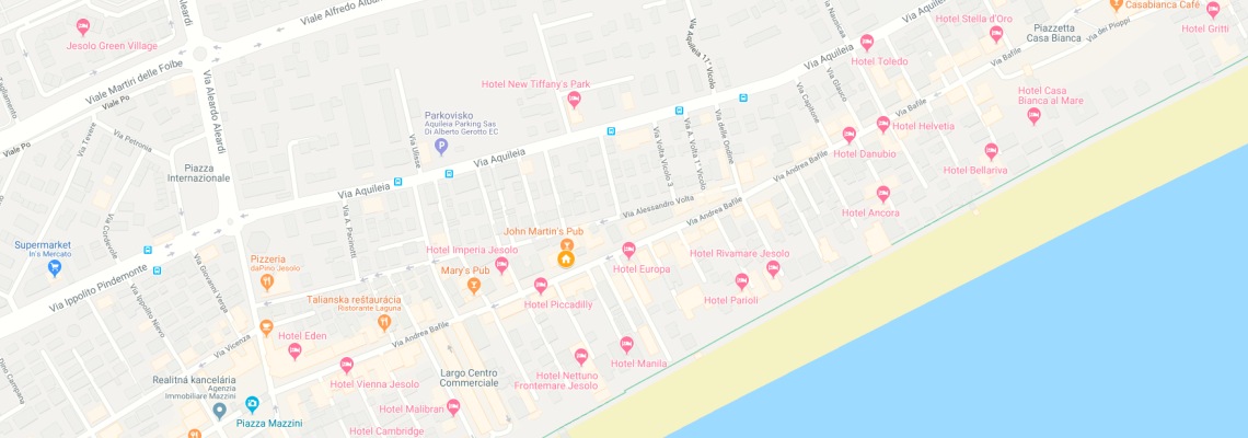 mapa Apartmny Villa Adriana, Lido di Jesolo