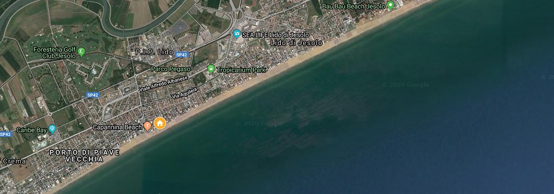 mapa Apartmny Villa Bianca, Lido di Jesolo