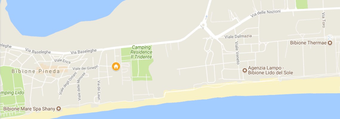 mapa Villa Riki, Bibione